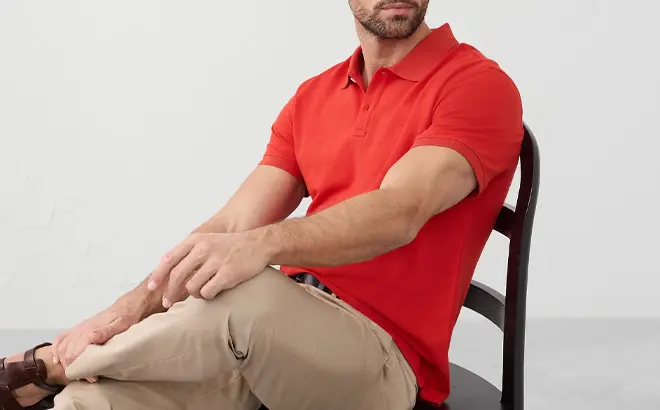 Banana Republic Factory Men’s Slim Cotton Pique Polo Shirt 