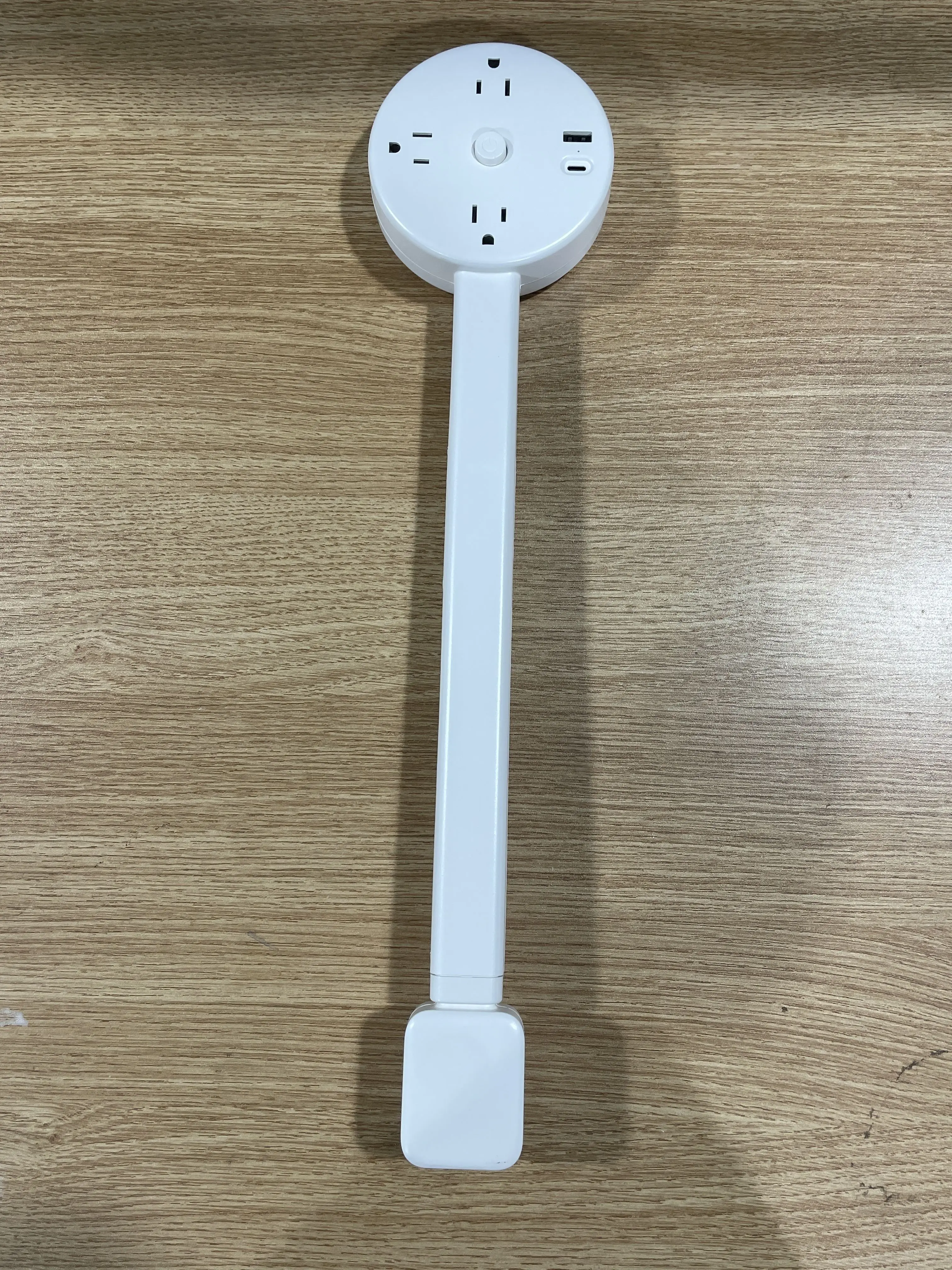 Rotatable Electrical Outlet Extender with Folding Plug, Multi-Socket Power Adapter