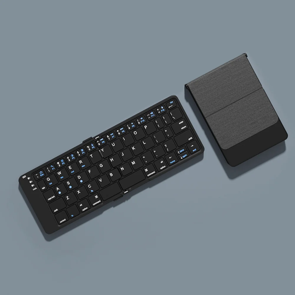 BOW Foldable Bluetooth Wireless Keyboard Rechargeable 