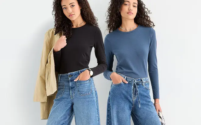 Women’s Long-Sleeve Basic Tees 