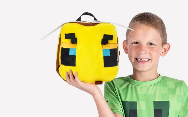 Minecraft Bee Plush Backpack 