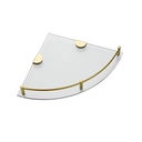 Wall Mounted Bathroom Glass Corner Shelf 