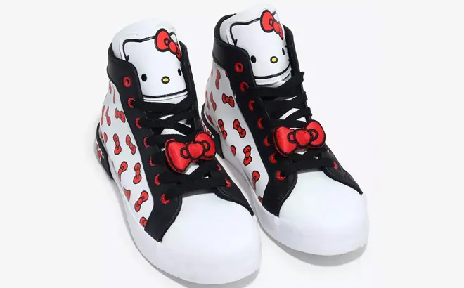 Hello Kitty Bow Hi-Top Sneakers 