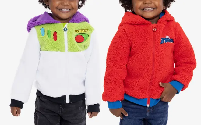 Character Toddler Plush Hoodie Jacket 