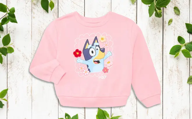 Bluey Toddler Girls Fleece Sweater 
