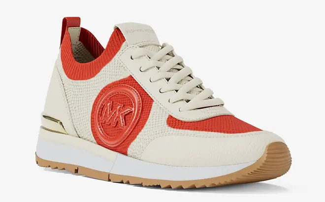 Michael Kors Jenkins Two-Tone Knit Sneakers 