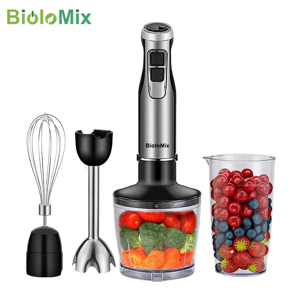 BioloMix 4-in-1 1200W Immersion Hand Blender Set