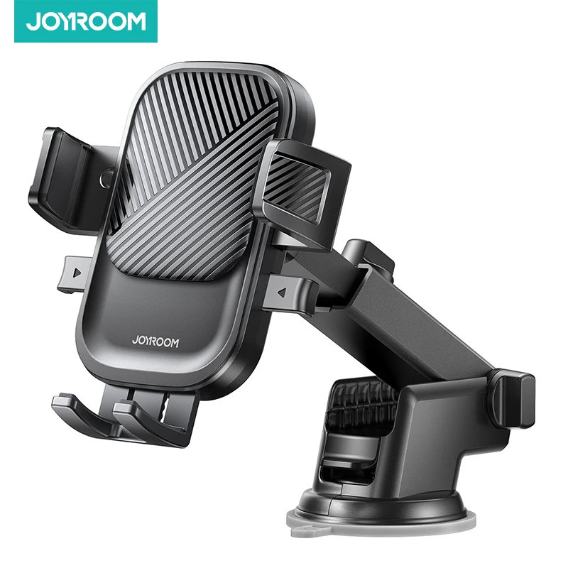 Joyroom Universal Car Phone Mount – Suction Cup Dashboard Holder for iPhone, Samsung, Huawei