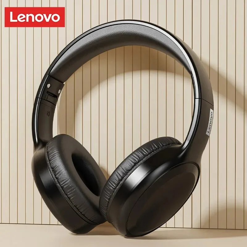 Choice Lenovo TH30 Wireless Headphones – Bluetooth 5.3 Foldable Over-Ear Headset with Mic, Sport & Gaming Earphones for Music & Calls 