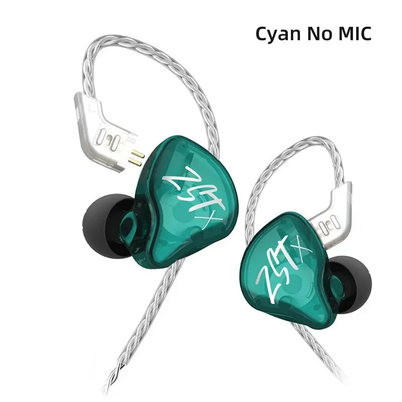 KZ ZSTX 1DD+1BA Hybrid Driver In-ear Earphone Noise Cancelling Headset With 2Pin Replaceable Cable