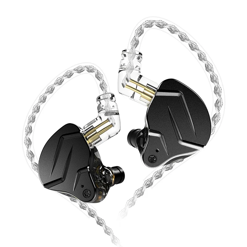 KZ ZSN Pro X IEM Earphones – Hybrid 1BA + 10mm Dynamic Driver, Tuned Bass & Treble, Metal-Resin Housing, Detachable Cable 