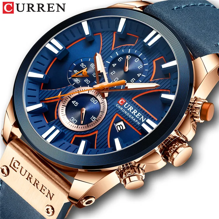 New CURREN Men's Military Quartz Watch – Waterproof Sports Wristwatch with Date Display