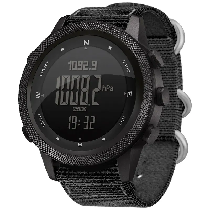 NORTH EDGE APACHE-46 Men's Digital Sports Watch – Altimeter, Barometer, Compass, Waterproof 50M