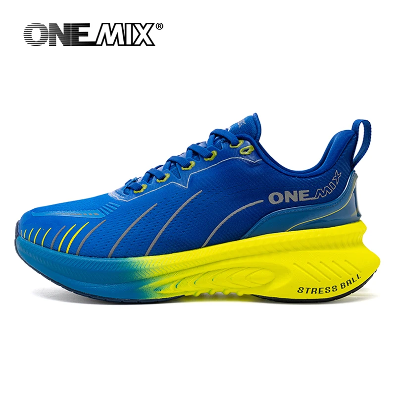 ONEMIX Cushioned Running Shoes – Non-Slip Lace-Up Sneakers for Men & Women, Outdoor Athletic Wear