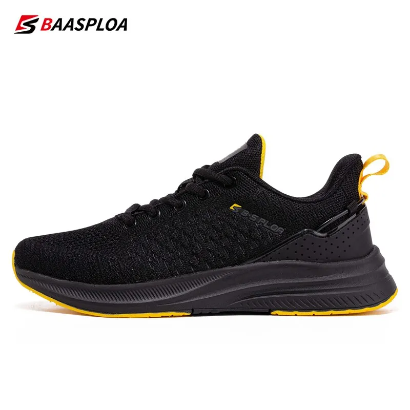 Baasploa Men’s Running Shoes – Lightweight Mesh Sneakers, Breathable & Non-Slip Outdoor Sports Shoes