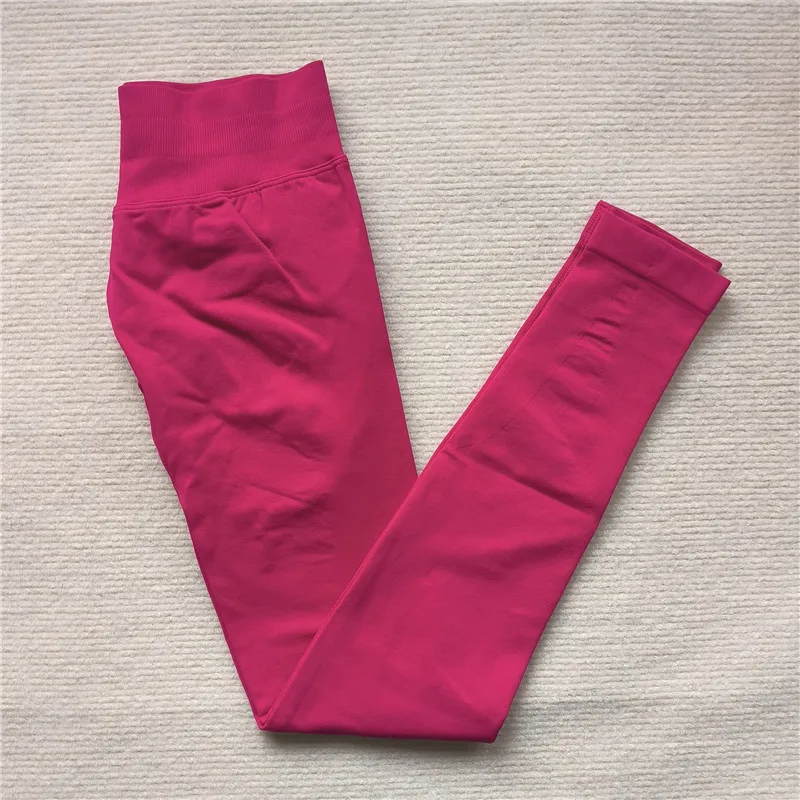 Seamless Sporty Leggings High Elastic Yoga Leggings Fitness Pants Butt Lifting Tights Tummy Control Squat Proof Workout Tights