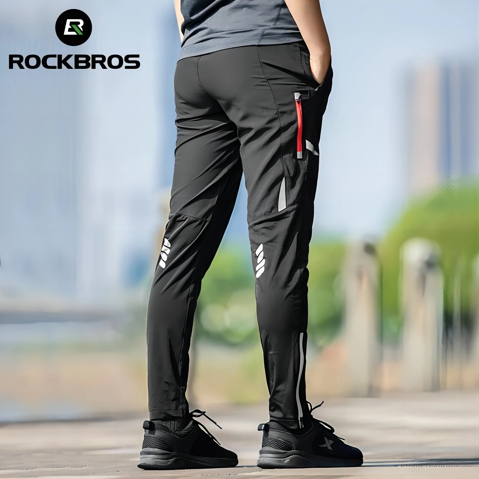 ROCKBROS Cycling Pants – Lightweight, Breathable, Reflective Sports Trousers for Men & Women