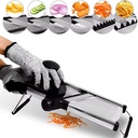 LMETJMA Adjustable Mandoline Slicer – Stainless Steel Vegetable Cutter for Potato, Onion, Carrot, Tomato