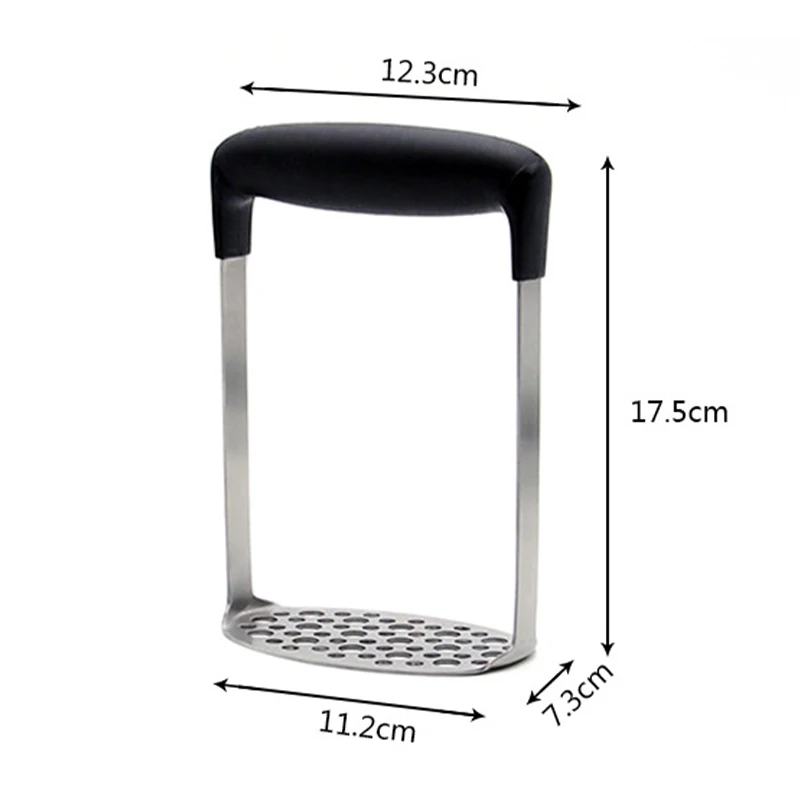 Stainless Steel Potato Ricer – Handheld Masher & Fruit Juicer for Smooth Puree