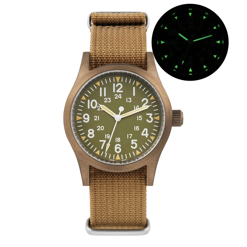 Green Dial Brown