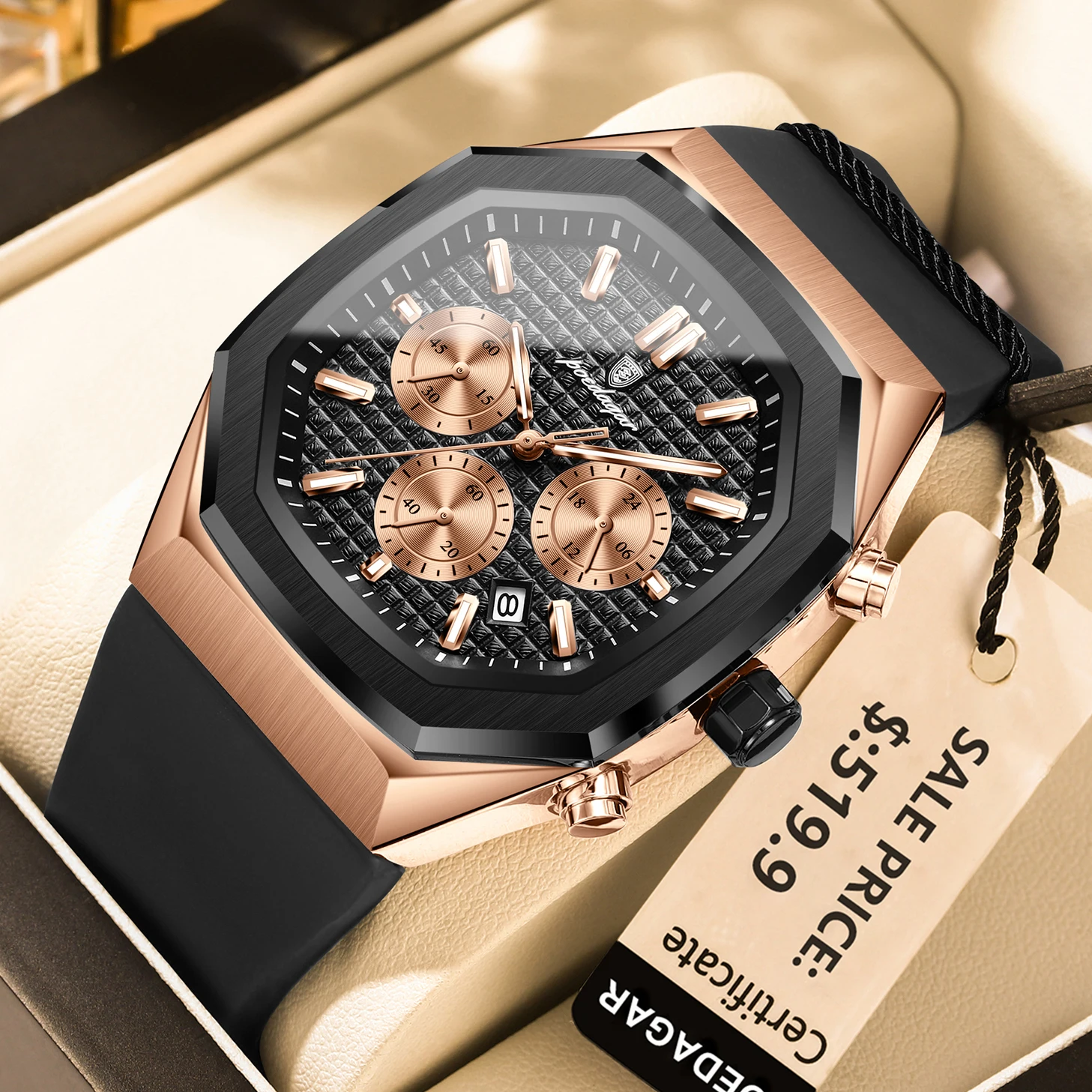 893 RoseGold Black