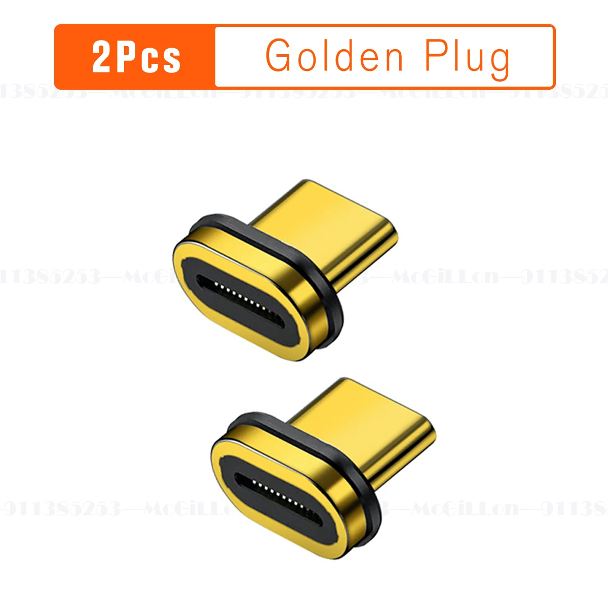 2Pcs Plug Golden