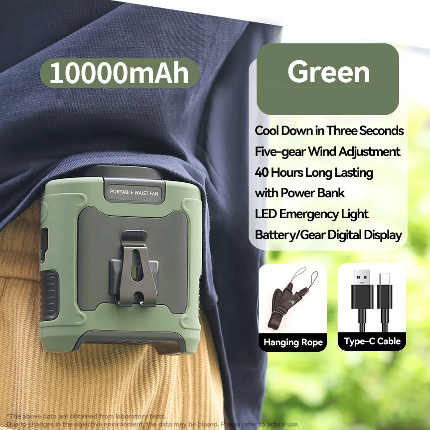 10000mAh Green