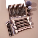 MAANGE 20pcs Pro Makeup Brush Set – Double-Ended Foundation, Blush & Eyeshadow Brushes for Liquid, Cream & Powder 