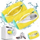 Machine Washable Shoe Washing & Drying Bag with Soft Fiber - Durable Polyester Laundry Protector for Shoes Adjustable Strap
