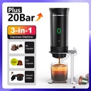 Wireless Electric Portable Espresso Coffee Machine for Car & Home Camping Coffee Maker 3-in-1 Capsule Powder Travel Coffee Maker