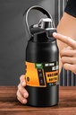 Outdoor Thermos Stainless Steel Water Bottle – Hot & Cold Insulated Sports Flask with Straw