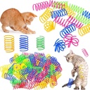 Interactive Cat Spring Toys – Colorful Spiral Coils for Indoor Play & Kitten Exercise