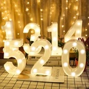 LED Number & Alphabet Lamp – Decorative Luminous Lights for Parties, Weddings & Home Décor