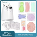 DIY Mini Face Mask Maker – Automatic Collagen & Fruit Mask Machine with 10 Mask Molds