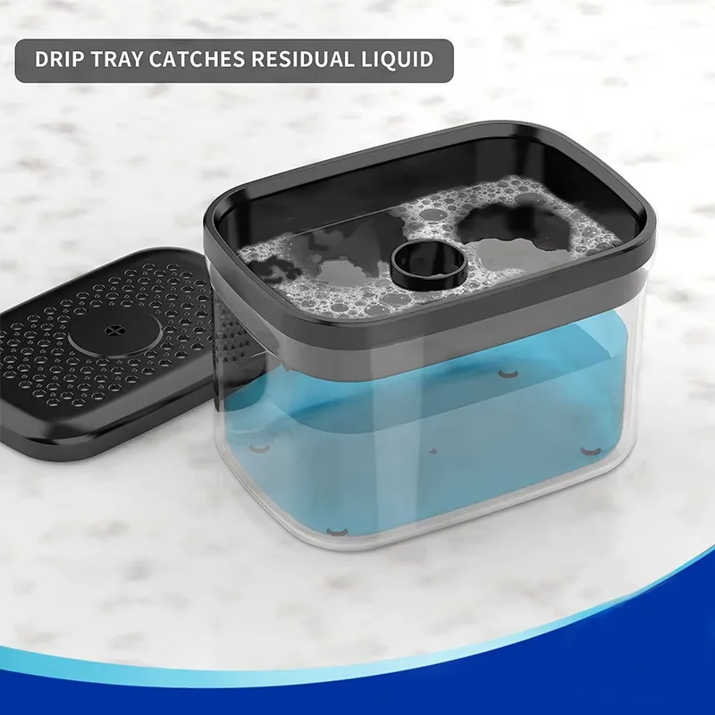 2-in-1 Dish Soap Dispenser with Sponge Holder – Easy Pump for Effortless Dishwashing