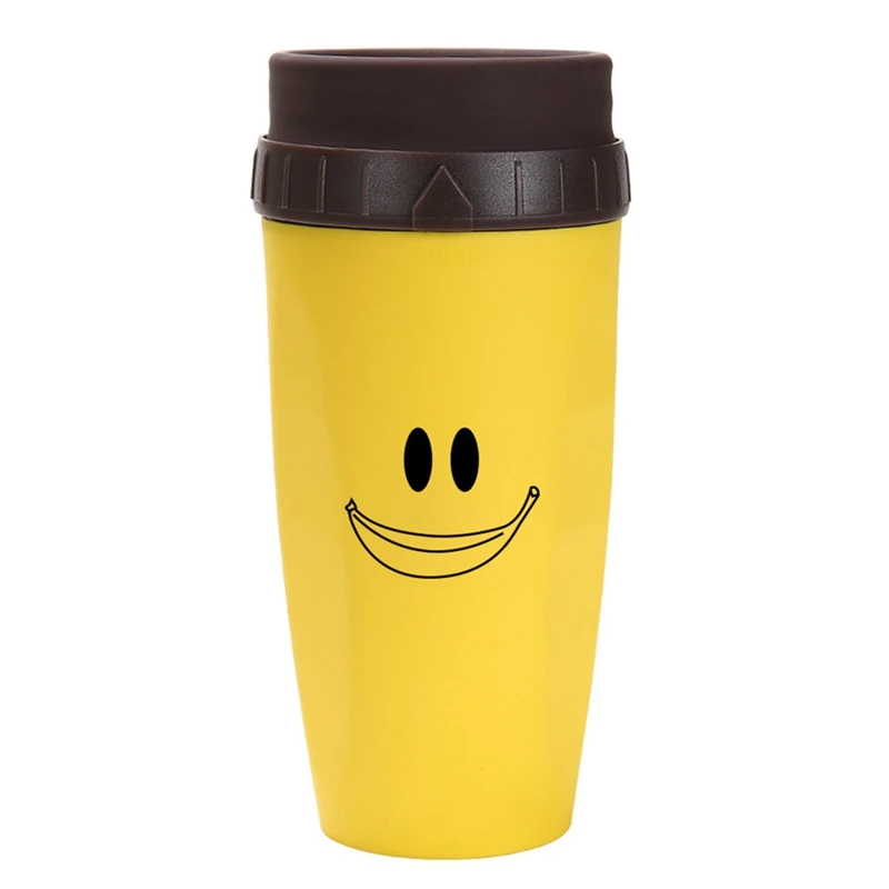 Portable Smiley Face Coffee Cup – Insulated Cold Drink & Juice Twist Cup