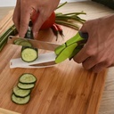 2-in-1 Salad Chopper & Vegetable Cutter with Built-in Cutting Board