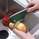 Stainless Steel Vegetable & Fruit Peeler with Built-in Container