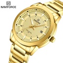 2025 NAVIFORCE Men's Luxury Waterproof Quartz Watch – Stainless Steel Chronograph Military Sports Wristwatch with Date Display