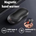 Magnetic Electric Hand Warmer – Portable 3-Level Heating with USB Recharge