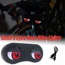 Devil’s Eyes Bicycle Tail Light – Waterproof USB Rechargeable Rear Bike Light