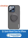 Shockproof Case for iPhone 16/15/14/13/12/11 Pro/X/XS Max/XR – Quick Lock Mount Case with Adapter for Quad Lock Moto QL Holder 