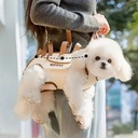 Multifunctional Double Shoulder Dog Carrier Backpack Breathable Adjustable Pet Strap Artifact Washable Dog Outing Bag For Pet