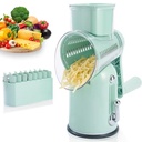 Manual Rotary Cheese Grater with Handle 5 in 1 Vegetable Slicer Shredder Kitchen Carrot Grater Cucumber Cutter Nut Grinder JT582