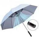 Long Handle Umbrella Wiht Fan USB Chargeable UV Wind and Water Sun-resistant Fishing Parasol Golf Umbrella Umbrella Sun