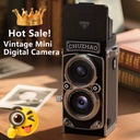CHUZHAO Vintage Mini Digital Camera Autofocus 12MP, 1080P FHD Video Vlogging Portable Camera for Christmas Birthday Ideal Gift