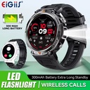 EIGIIS KE3 Smart Watch for Men – Bluetooth Calling, 3ATM Waterproof, Health Monitor, Flashlight, 100+ Sports Modes 