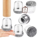 8PCS Table Chair Leg Protector Covers Silicon Furniture Floor Feet Cup Thick Felt Bottom Protector Feet Caps Reduce Noice