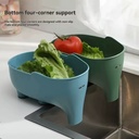 Elephant Drain Basket Multifunctional Kitchen Sink Drain Basket Home Kitchen Living Room Vegetable and Fruit Washing Basket