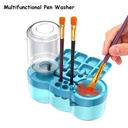 Paint Brush Washer with Drain Button Paint Brush Clean Device Automatic Water Circulation for Acrylic Water Based Painting Brush